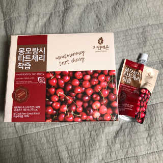 자연에온 몽모랑시 타트체리 착즙 100mL 10개입 2BOX — 5점을 준 리뷰어가 2020년 10월 올린 사용 사진