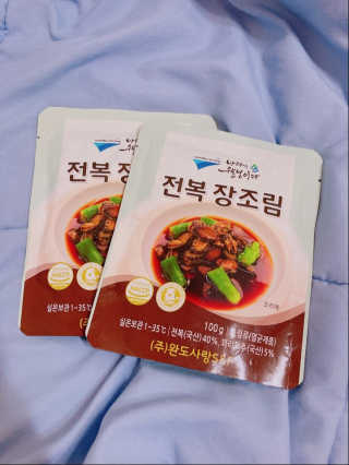 바다는다웰빙이다 완도사랑 전복죽 250g - 2팩 + 전복장조림 2팩 — 4.5점을 준 리뷰어가 2020년 8월 올린 사용 사진