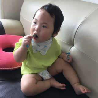 [풀무원베이비밀] 프로바이오락 베이비 뼈건강 유산균 — 5점을 준 리뷰어가 2020년 8월 올린 사용 사진