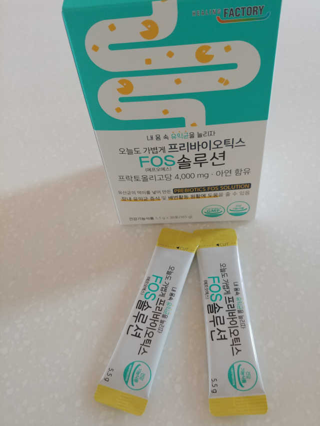 힐링팩토리 오늘도 가볍게 프리바이오틱스 FOS 솔루션 리뷰 사진