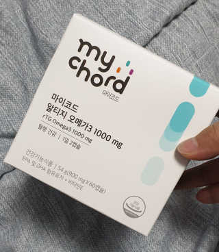 JW중외제약 마이코드 알티지 오메가3 1000 mg — 5점을 준 리뷰어가 2020년 8월 올린 사용 사진