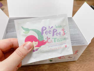 코리인제이아일랜드 키즈 피피티슈  Kids Pee Pee Tissue — 4.5점을 준 리뷰어가 2020년 10월 올린 사용 사진