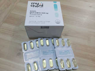 JW중외제약 마이코드 알티지 오메가3 1000 mg — 5점을 준 리뷰어가 2020년 9월 올린 사용 사진