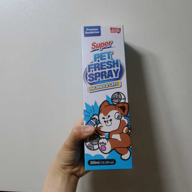래핑찰리 슈퍼 펫프레쉬스프레이 300ml 리뷰 사진
