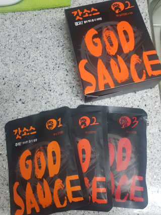 갓소스 만능양념소스 60gx4팩 1,2,3단계샘플러60gx3팩 — 5점을 준 리뷰어가 2020년 7월 올린 사용 사진