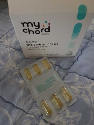 JW중외제약 마이코드 알티지 오메가3 1000 mg — 5점을 준 리뷰어가 2020년 9월 올린 사용 사진