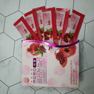 헬스업_쁘띠쁘띠석류콜라겐젤리_20g x 14포 — 5점을 준 리뷰어가 2020년 9월 올린 사용 사진