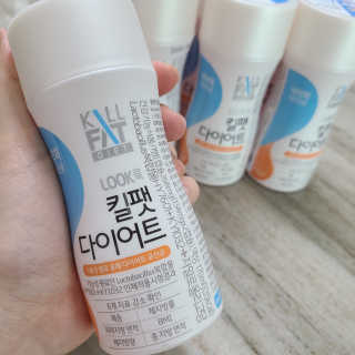 한국야쿠르트 킬팻다이어트 체지방 감소 기능성 유산균 킬팻 다이어트 7개입 — 5점을 준 리뷰어가 2020년 5월 올린 사용 사진
