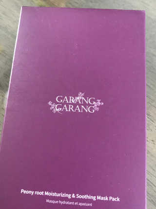 GARANG GARANG 피오니 룻 모이스처라이징 앤 수딩 마스크팩 — 3.5점을 준 리뷰어가 2020년 4월 올린 사용 사진
