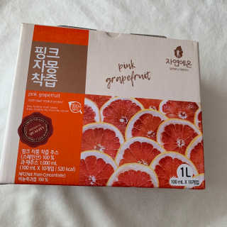 자연에온 핑크 자몽 착즙 100mL 10개입 2BOX — 3점을 준 리뷰어가 2020년 11월 올린 사용 사진
