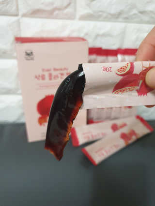 365더건강 에버뷰티 석류콜라겐 젤리 — 5점을 준 리뷰어가 2020년 8월 올린 사용 사진