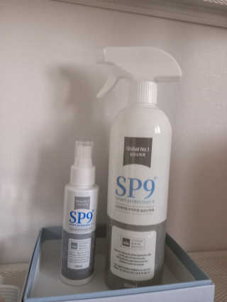 SP9 스프레이형 프리미엄 살균소독제 500ml+100ml — 5점을 준 리뷰어가 2020년 12월 올린 사용 사진