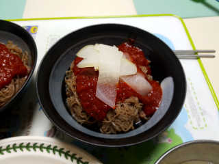 [해주냉면] 신천맛집 매운 비빔냉면 2인분 + 무절임 — 3점을 준 리뷰어가 2020년 5월 올린 사용 사진