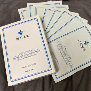닥터마시멜로 닥터마스멜로 마블러스 아쿠아 클리닉 마스크 — 5점을 준 리뷰어가 2020년 10월 올린 사용 사진
