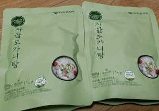 한촌몰 설렁탕집 가마솥 도가니탕 350g x 2팩 — 5점을 준 리뷰어가 2020년 8월 올린 사용 사진