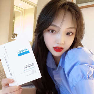 바이오믹 BIOMEEK SENSIMETIC SOOTHING MASK.S — 5점을 준 리뷰어가 2020년 6월 올린 사용 사진