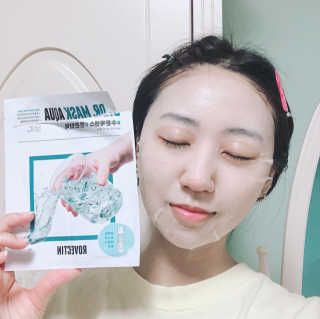 로벡틴 닥터 마스크 아쿠아 — 5점을 준 리뷰어가 2020년 4월 올린 사용 사진