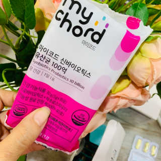 JW중외제약 마이코드 신바이오틱스 유산균 100억 — 5점을 준 리뷰어가 2020년 6월 올린 사용 사진