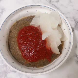 [해주냉면] 신천맛집 매운 비빔냉면 2인분 + 무절임 — 5점을 준 리뷰어가 2020년 5월 올린 사용 사진