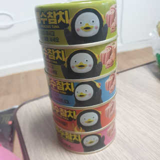 동원참치 펭수참치 — 5점을 준 리뷰어가 2020년 6월 올린 사용 사진