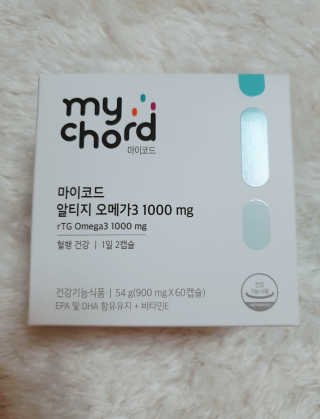 JW중외제약 마이코드 알티지 오메가3 1000 mg — 5점을 준 리뷰어가 2020년 9월 올린 사용 사진