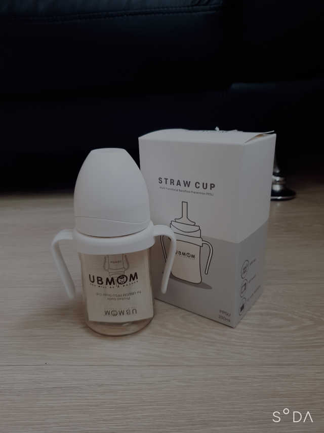 유비맘 샘방지 PPSU 빨대컵_컬러 랜덤 발송 리뷰 사진