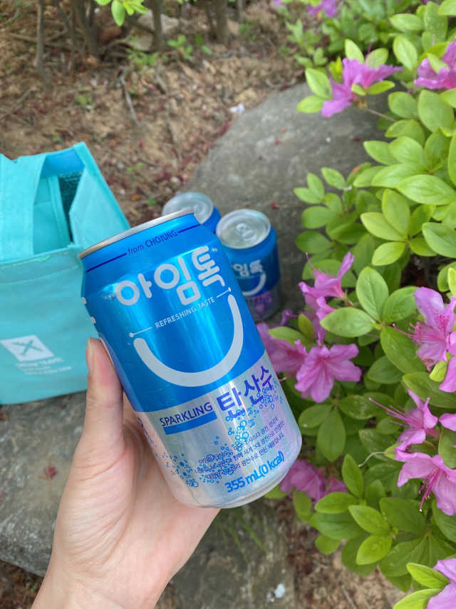 아임톡 탄산수 355mlX24캔 + 보냉팩 증정이벤트 리뷰 사진
