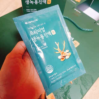 서울약사신협 약사신협_생녹용 진액_70ml x 30포 — 5점을 준 리뷰어가 2020년 9월 올린 사용 사진