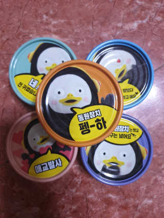 동원참치 펭수참치 — 5점을 준 리뷰어가 2020년 6월 올린 사용 사진