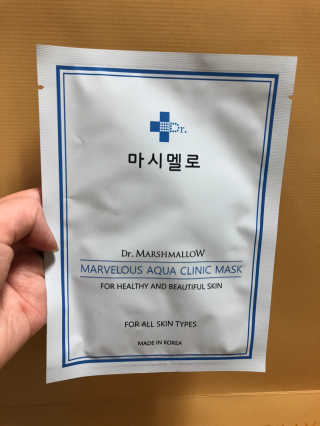 닥터마시멜로 닥터마스멜로 마블러스 아쿠아 클리닉 마스크 — 4점을 준 리뷰어가 2020년 10월 올린 사용 사진