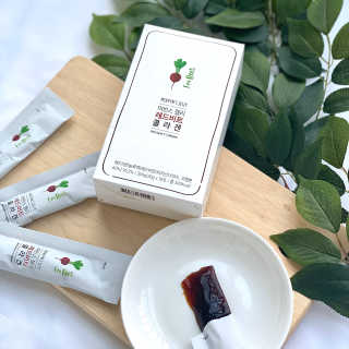 유유네이처 머빈스 젤리 레드비트 콜라겐 — 5점을 준 리뷰어가 2020년 4월 올린 사용 사진