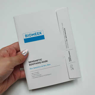 바이오믹 BIOMEEK SENSIMETIC SOOTHING MASK.S — 5점을 준 리뷰어가 2020년 7월 올린 사용 사진