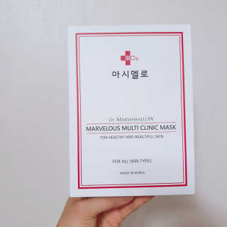 닥터마시멜로 마블러스 멀티 클리닉 마스크 — 5점을 준 리뷰어가 2020년 8월 올린 사용 사진