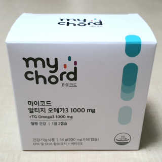 JW중외제약 마이코드 알티지 오메가3 1000 mg — 5점을 준 리뷰어가 2020년 8월 올린 사용 사진