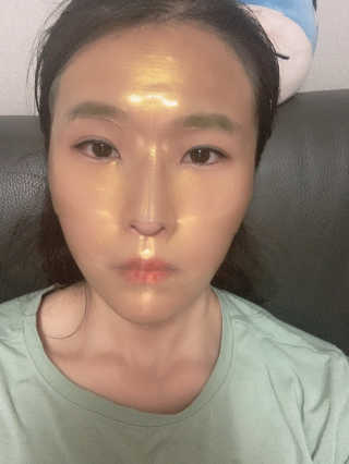 한미려 프리미엄 하이드로겔 마스크 — 5점을 준 리뷰어가 2020년 7월 올린 사용 사진