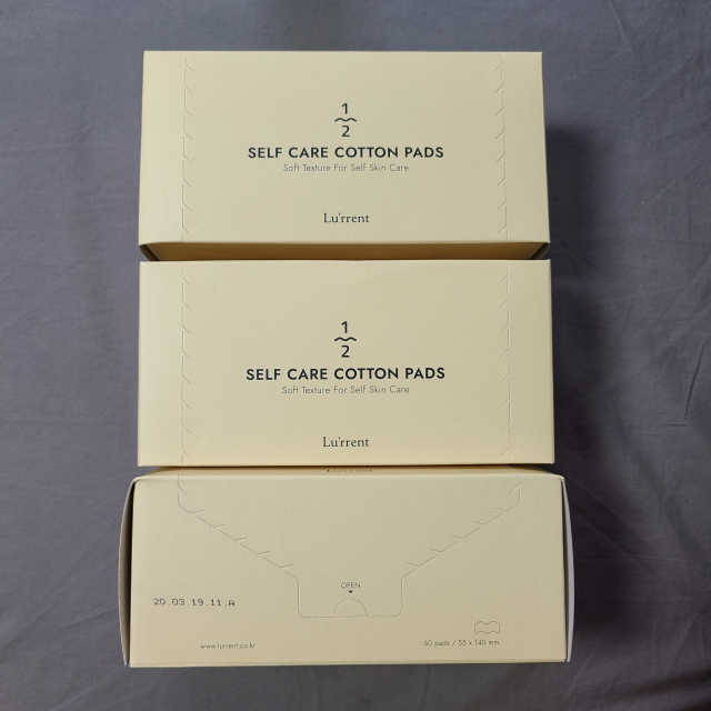 [루런트] 1/2 셀프케어 코튼패드 3box 리뷰 사진