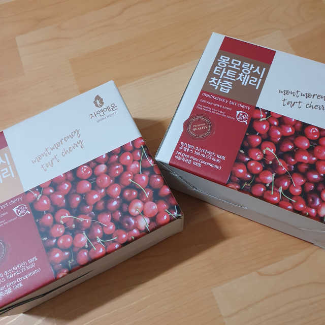 자연에온 몽모랑시 타트체리 착즙 100mL 10개입 2BOX 리뷰 사진