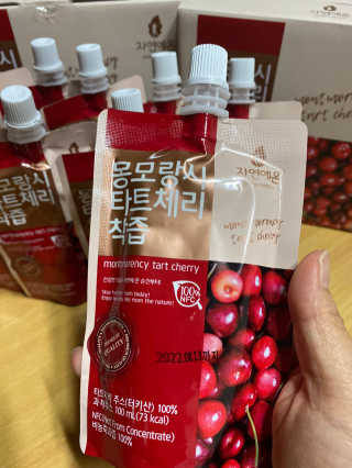 자연에온 몽모랑시 타트체리 착즙 100mL 10개입 2BOX — 5점을 준 리뷰어가 2020년 10월 올린 사용 사진