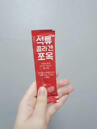 조은약초 석류콜라겐 석류즙 석류쪼옥 젤리 스틱 15포 x 20g — 5점을 준 리뷰어가 2020년 8월 올린 사용 사진