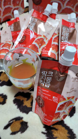 자연에온 핑크 자몽 착즙 100mL 10개입 2BOX — 5점을 준 리뷰어가 2020년 11월 올린 사용 사진