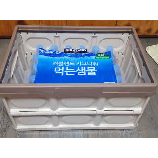 바네스데코 접이식 보관 정리 트렁크 베이지 하드케이스 리빙 박스 — 5점을 준 리뷰어가 2020년 5월 올린 사용 사진