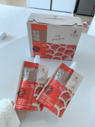 자연에온 핑크 자몽 착즙 100mL 10개입 2BOX — 4점을 준 리뷰어가 2020년 11월 올린 사용 사진