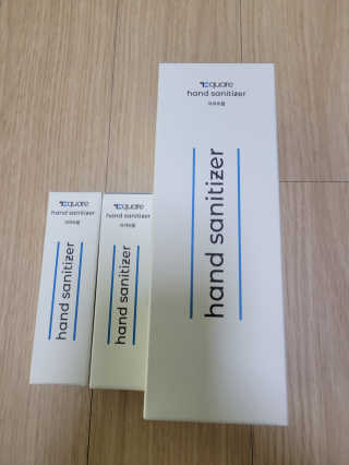 온가족 위생습관, 72스퀘어 손소독제 300ml+30mlx2 구성 — 5점을 준 리뷰어가 2020년 10월 올린 사용 사진