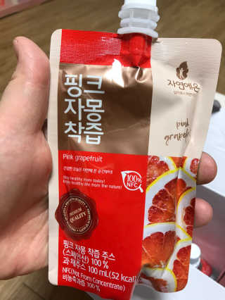 자연에온 핑크 자몽 착즙 100mL 10개입 2BOX — 5점을 준 리뷰어가 2020년 11월 올린 사용 사진