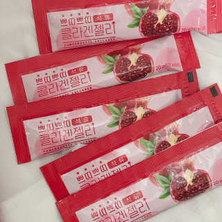 헬스업_쁘띠쁘띠석류콜라겐젤리_20g x 14포 — 5점을 준 리뷰어가 2020년 8월 올린 사용 사진