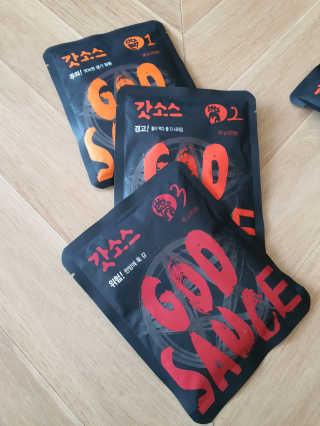 갓소스 만능양념소스 60gx4팩 1,2,3단계샘플러60gx3팩 — 5점을 준 리뷰어가 2020년 7월 올린 사용 사진