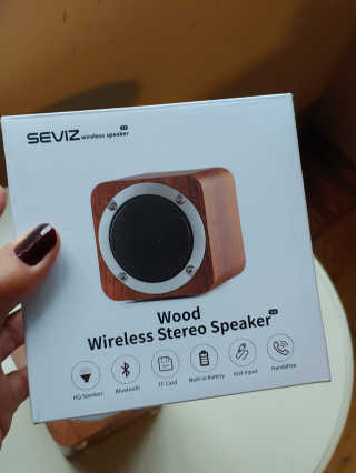 SEVIZ MINI10W 레트로 블루투스 스피커 — 4점을 준 리뷰어가 2020년 10월 올린 사용 사진