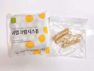 가치식탁 리얼치즈스틱, 리얼크림치즈볼 — 5점을 준 리뷰어가 2020년 8월 올린 사용 사진