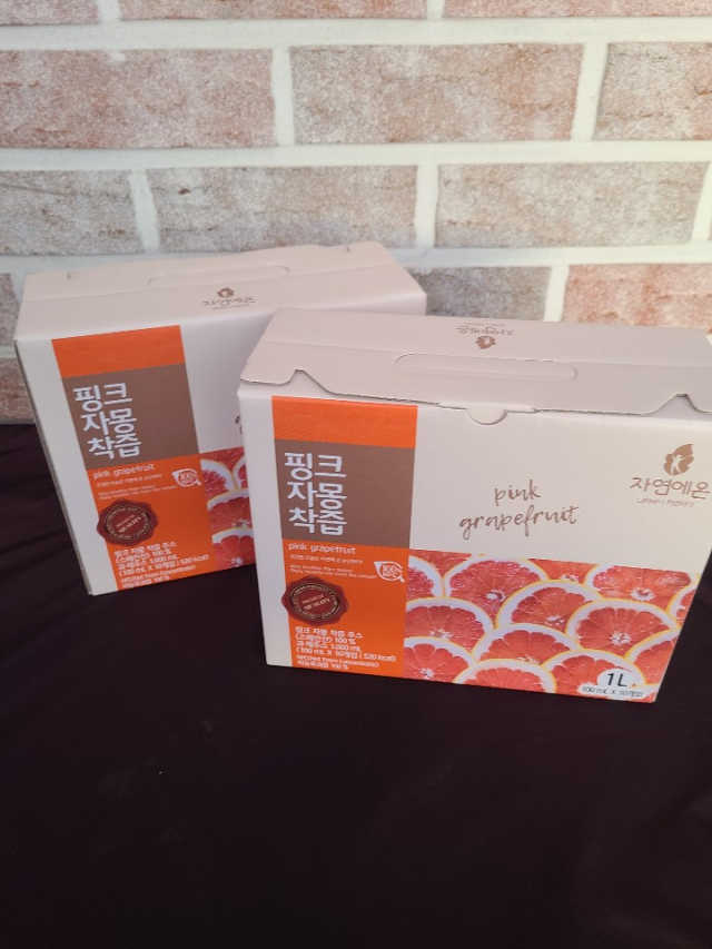 자연에온 핑크 자몽 착즙 100mL 10개입 2BOX 리뷰 사진