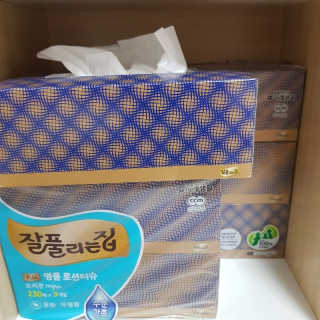 잘풀리는집 부드러운 모이스처 보습 미용 티슈 230매 — 5점을 준 리뷰어가 2020년 9월 올린 사용 사진